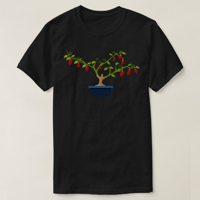 Chilli Bonchi with Blue Pot T-Shirt (Design Front)