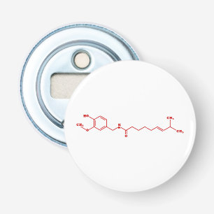 Chilli Capsaicin Molecular Chemical Formula Bottle Opener