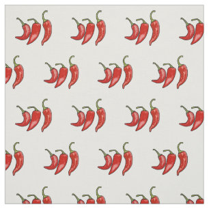 Chilli cartoon illustration  fabric