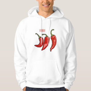 Chilli cartoon illustration  hoodie