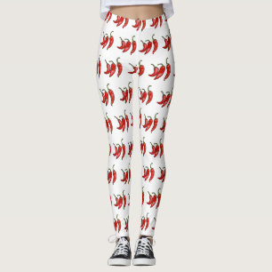 Chilli cartoon illustration leggings