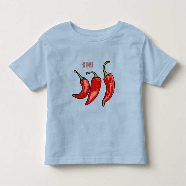 Chilli cartoon illustration  toddler T-Shirt (Front)