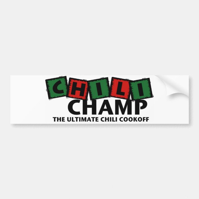 Chilli Champ Bumber Sticker (Front)