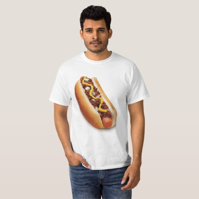 Chilli Cheese Dog or Chilli Dog T-Shirt (Front Full)