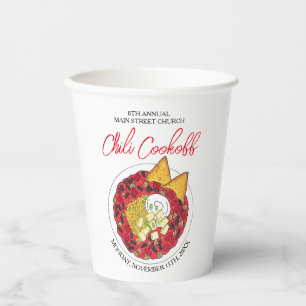 Chilli Chilli Soup Cookoff Competition Supper Food Paper Cups