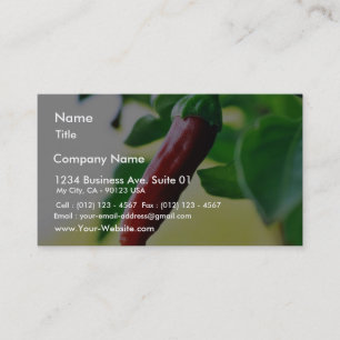 Chilli Chillies Peppers Business Card