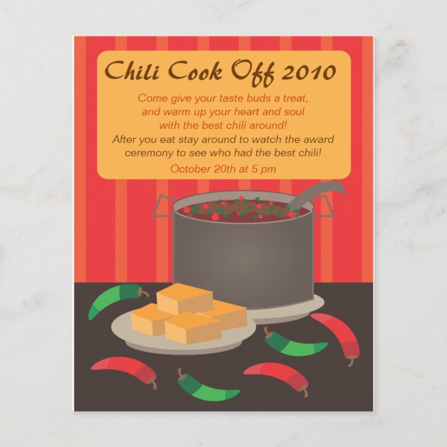 Chilli Cook Off Announcment Flyer (Front)