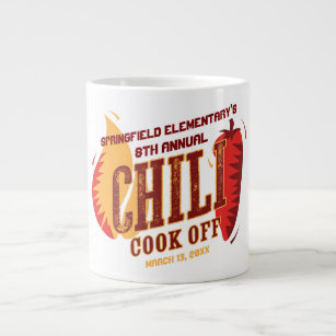 Chilli Cook Off   BBQ Cookout Contest Large Coffee Mug