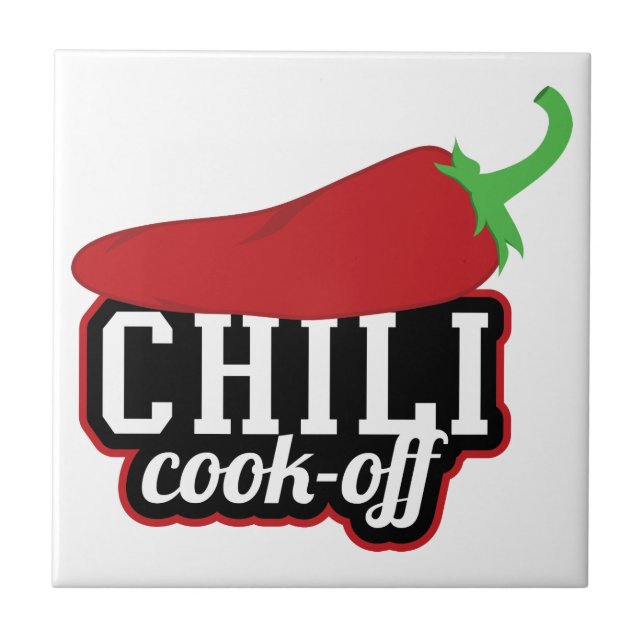 Chilli Cook-Off Ceramic Tile (Front)