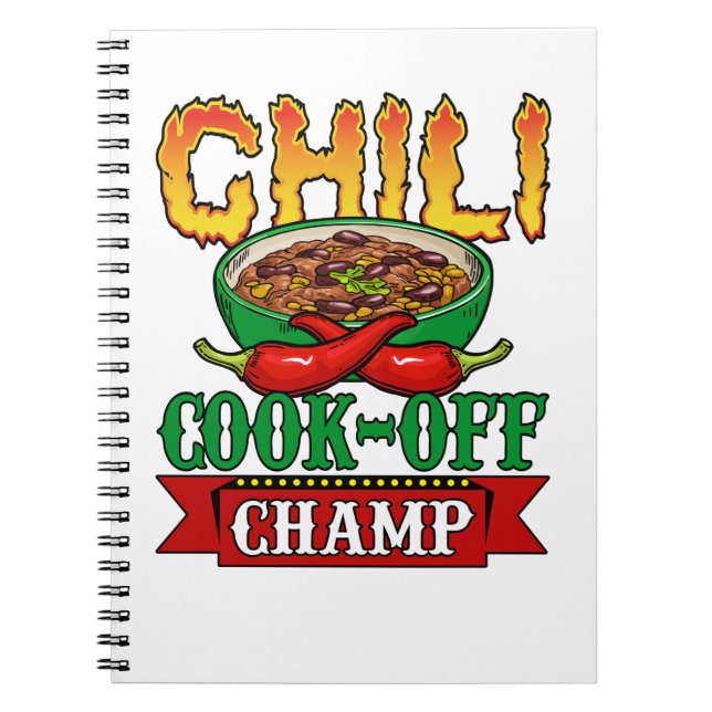 Chilli Cook Off Champ Competition Winner Notebook (Front)