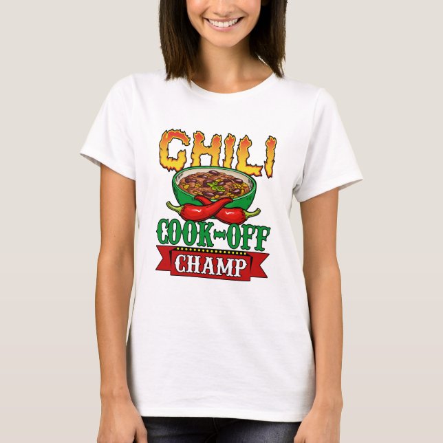 Chilli Cook Off Champ Competition Winner T-Shirt (Front)