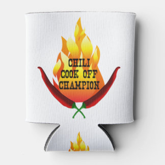 Chilli Cook Off Champion Flame Design Can Cooler