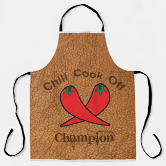 Chilli Cook Off Champion leather pattern apron