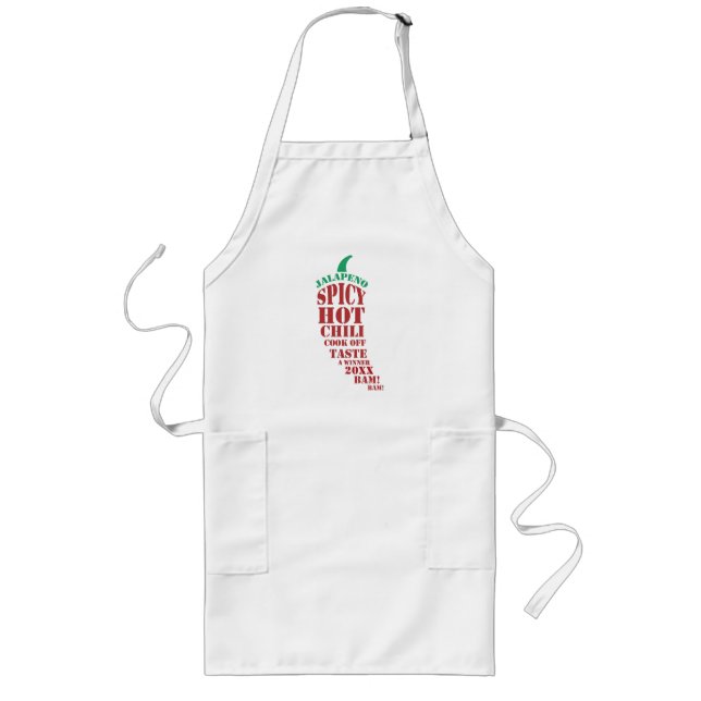 Chilli Cook Off Competition Long Apron (Front)