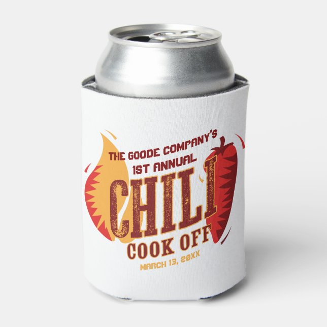 Chilli Cook Off Corporate Party | BBQ Cookout Can Cooler (Can Front)
