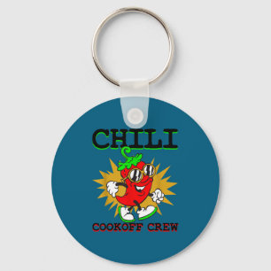 Chilli cook off crew chilli pepper cooking key ring