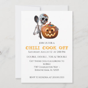  Chilli Cook Off Halloween Invitation