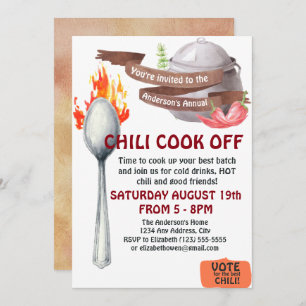 Chilli Cook Off Invitation