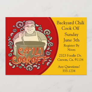 Chilli Cook Off Stirring The Pot Invitation