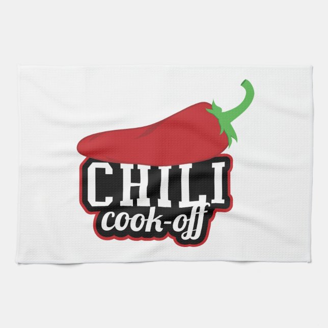 Chilli Cook-Off Tea Towel (Horizontal)