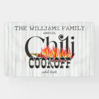 Chilli Cookoff Cook Off Contest Rustic Family Part