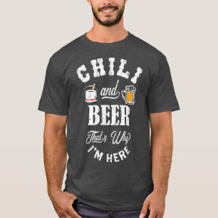 Chilli Cookoff Funny Chilli And Beer T-Shirt