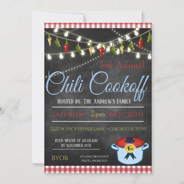 Chilli Cookoff Invitation (Front)