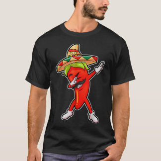 Chilli Dabbing T Shirt Pepper Mexican Hot Jalapeno