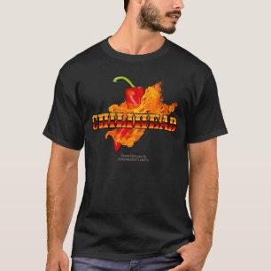 Chilli fan lettering chillihead and chilli T-Shirt