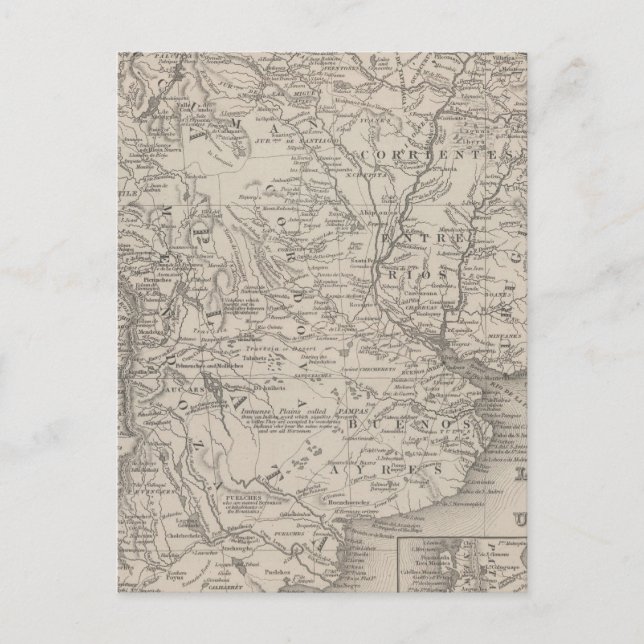 Chilli, La Plata and Uruguay Postcard (Front)