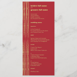 Chilli Lemon Wedding Menu