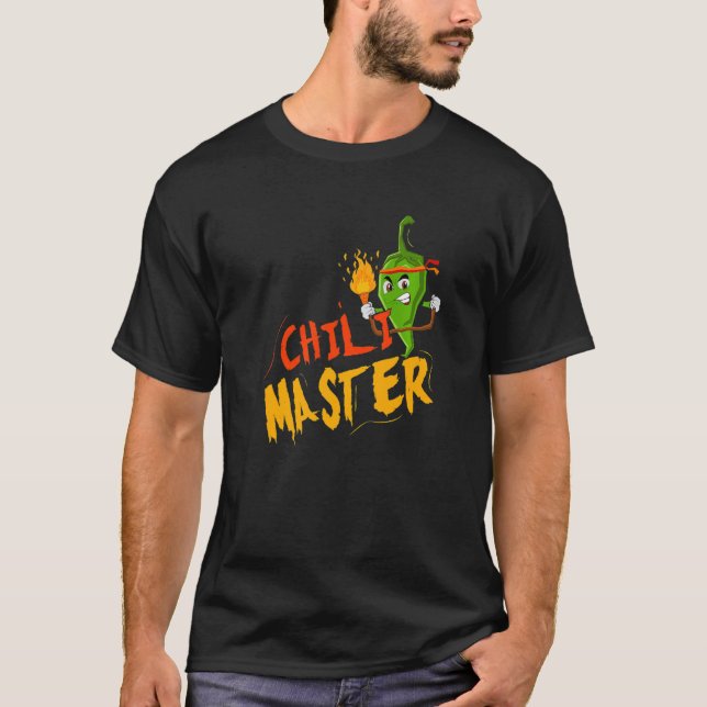 Chilli Master Spicy Flavouring Pepper Foodie Food T-Shirt (Front)