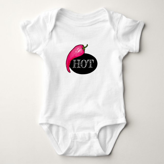 Chilli pepper baby bodysuit (Front)