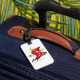 Chilli Pepper Breathing Fire Luggage Tags