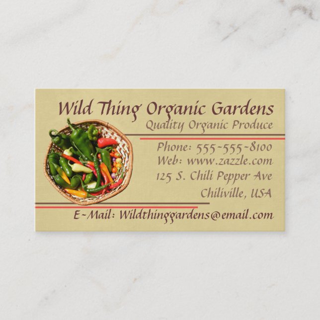 Chilli Pepper Business Card (Front)