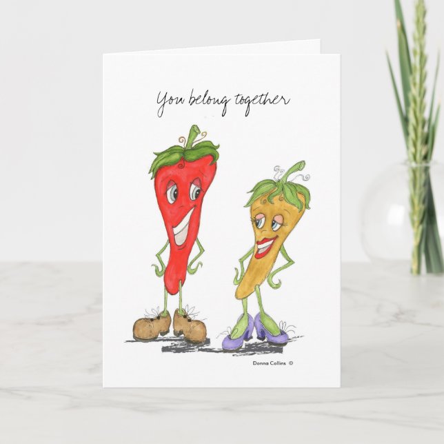 Chilli Pepper  Engagement Card (Front)