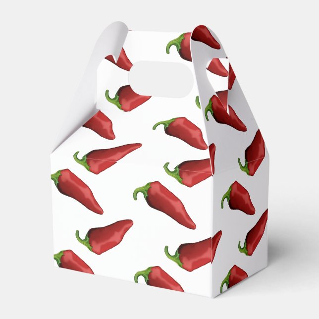 Chilli pepper favour box (Back Side)