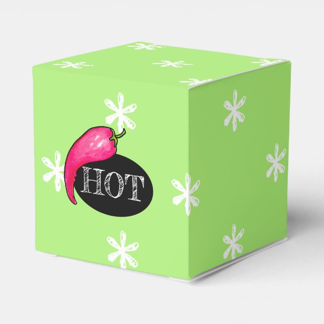 Chilli pepper favour box (Back Side)