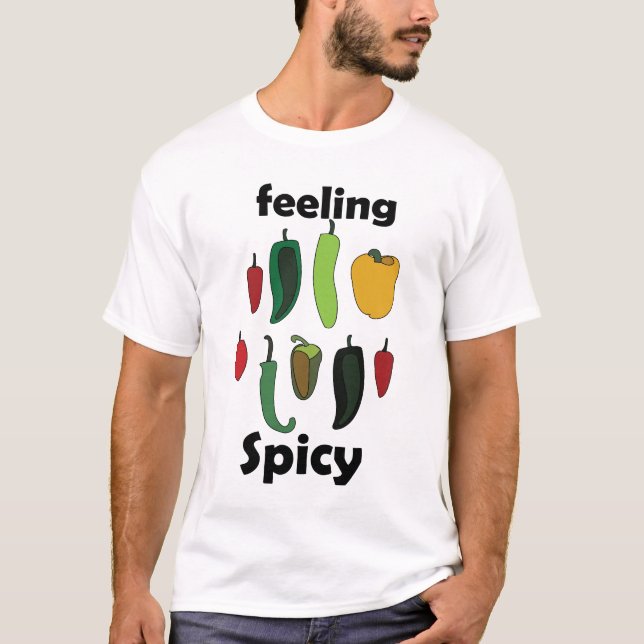 Chilli Pepper Feeling Spicy Fiesta Party T-Shirt (Front)