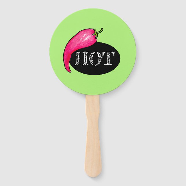 Chilli pepper hand fan (Front)