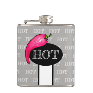 Chilli pepper hip flask