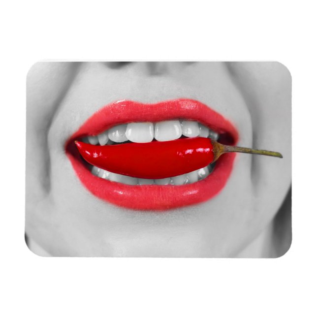 Chilli pepper lips magnet (Horizontal)