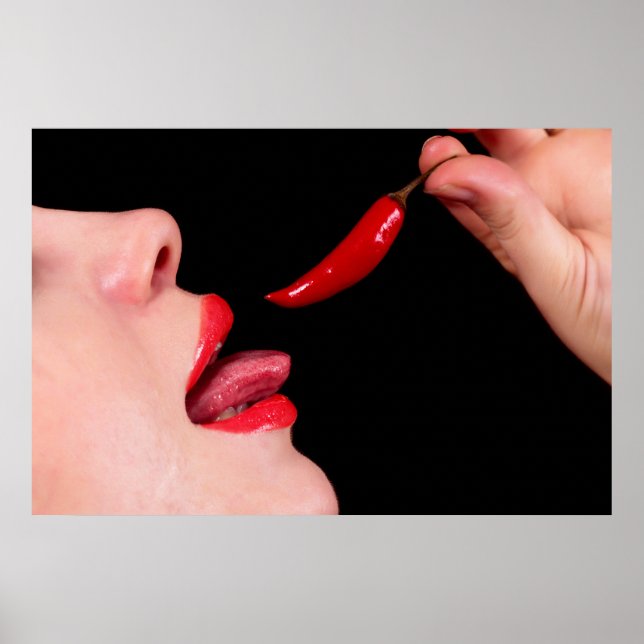 Chilli pepper lips poster (Front)