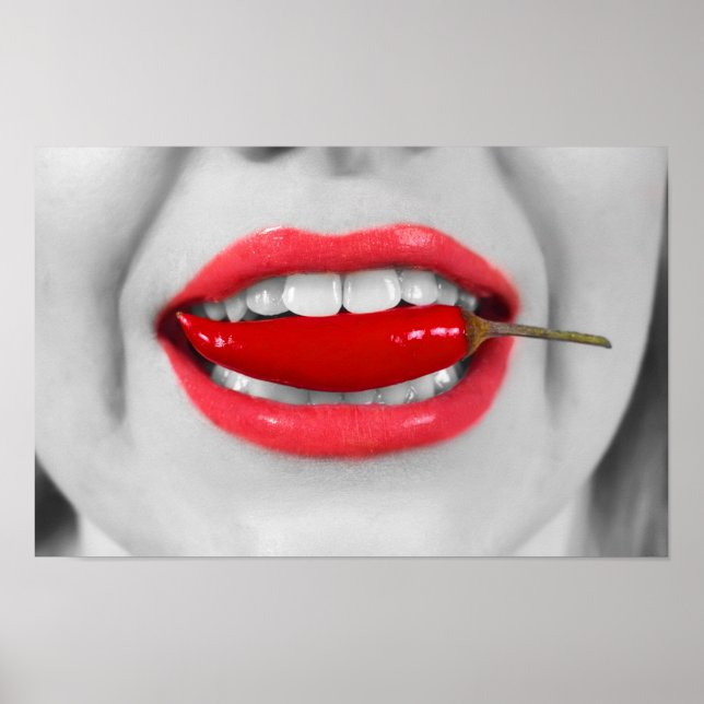Chilli pepper lips poster (Front)