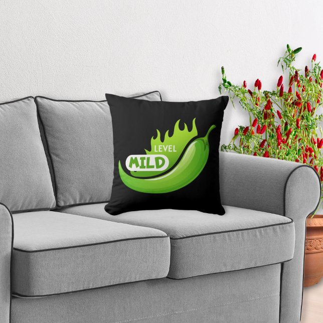 Chilli Pepper Mild Throw Pillow (Creator Uploaded)