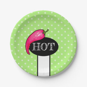 Chilli pepper paper plate