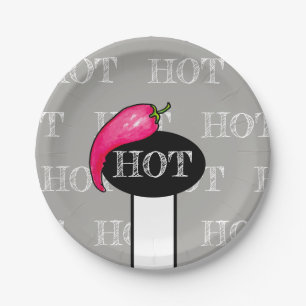 Chilli pepper paper plate