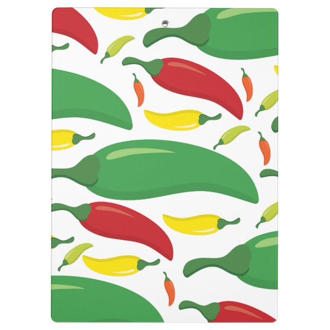 Chilli pepper pattern clipboard (Back)