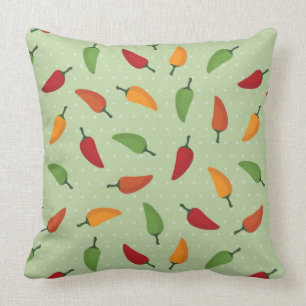 Chilli pepper pattern cushion