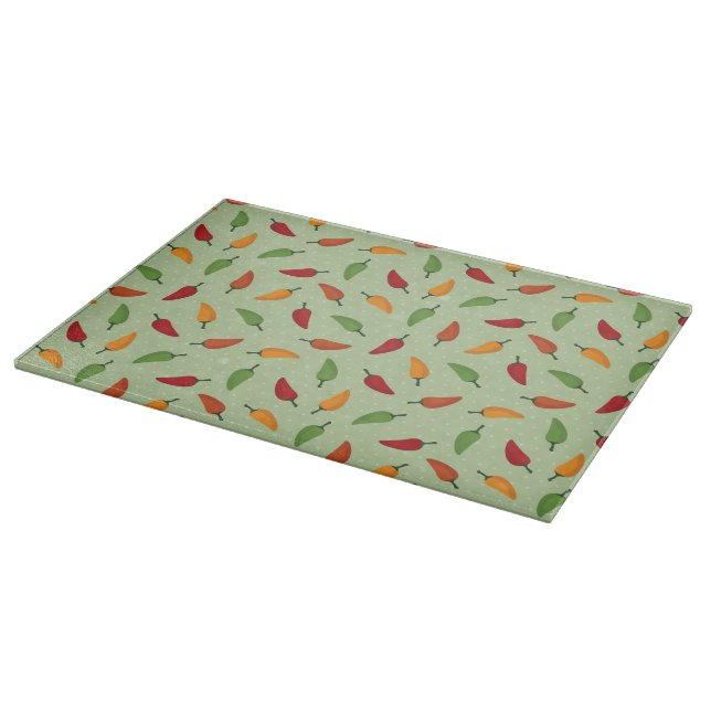 Chilli pepper pattern cutting board (Corner)